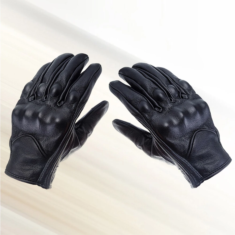 Зимние перчатки из натуральной кожи для сенсорных экранов теплые Утепленные