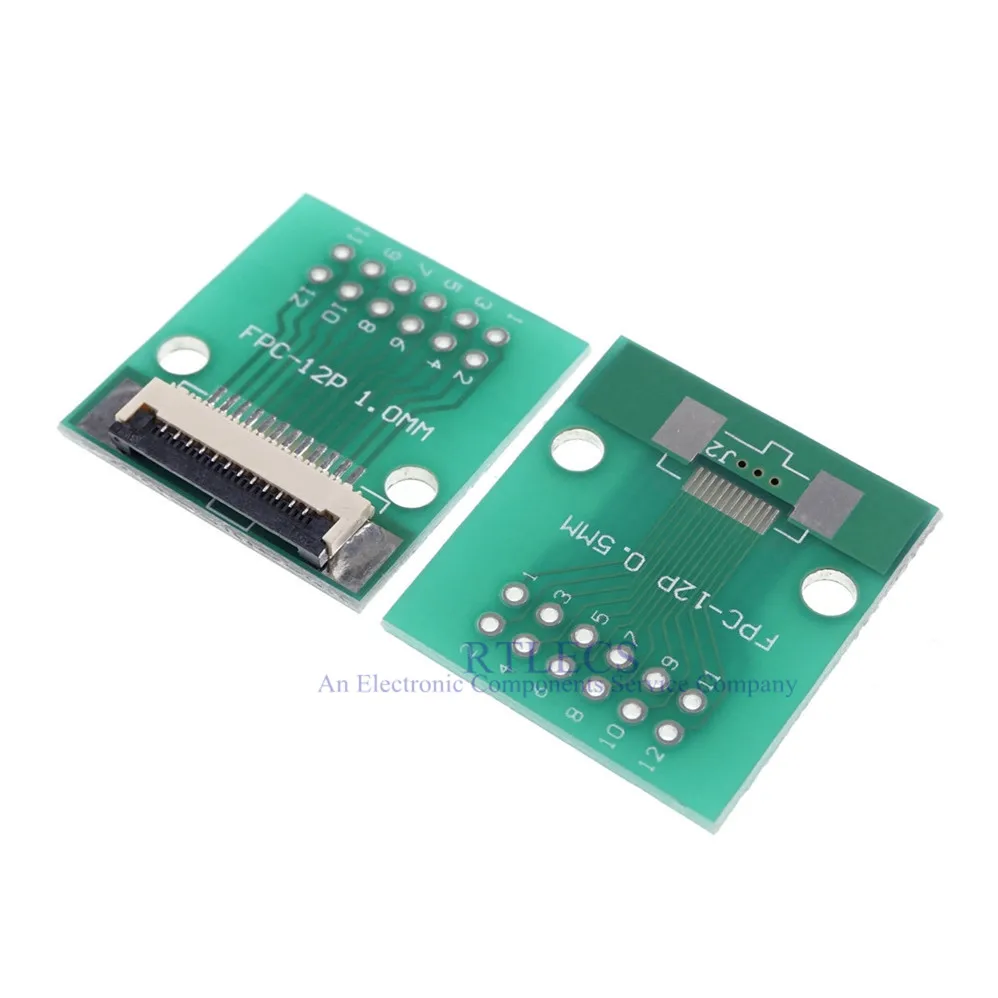 Гибкий плоский кабель FFC/FPC 2 шт. переходник с 12 контактами от 1 0 мм до 54 x 2x6
