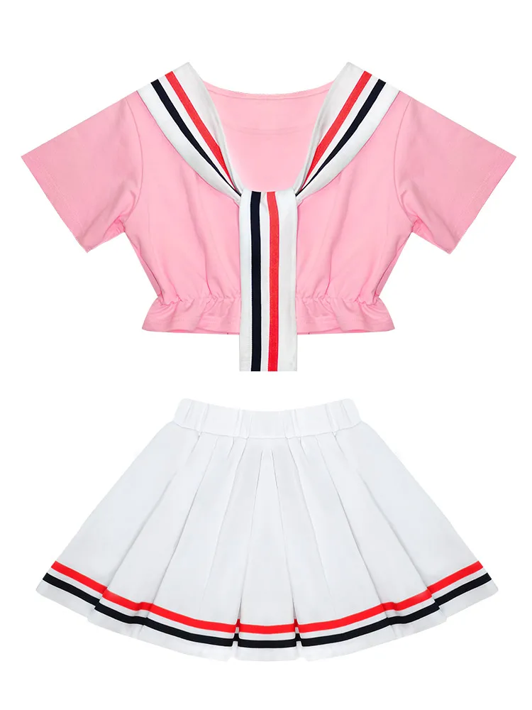 

Spring Summer Children Hip Hop Clothes Cute Girls Jazz Street Dance Costume Tops And Skirt Set Ballroom Dancewear Stage Outfit