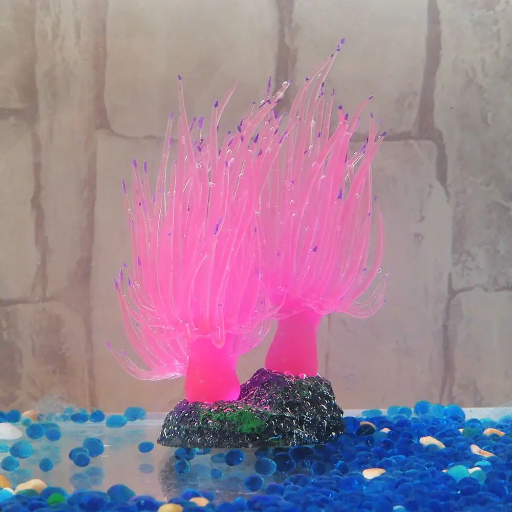 Аквариум силиконовый приятный Искусственный Коралл завод подводный водные