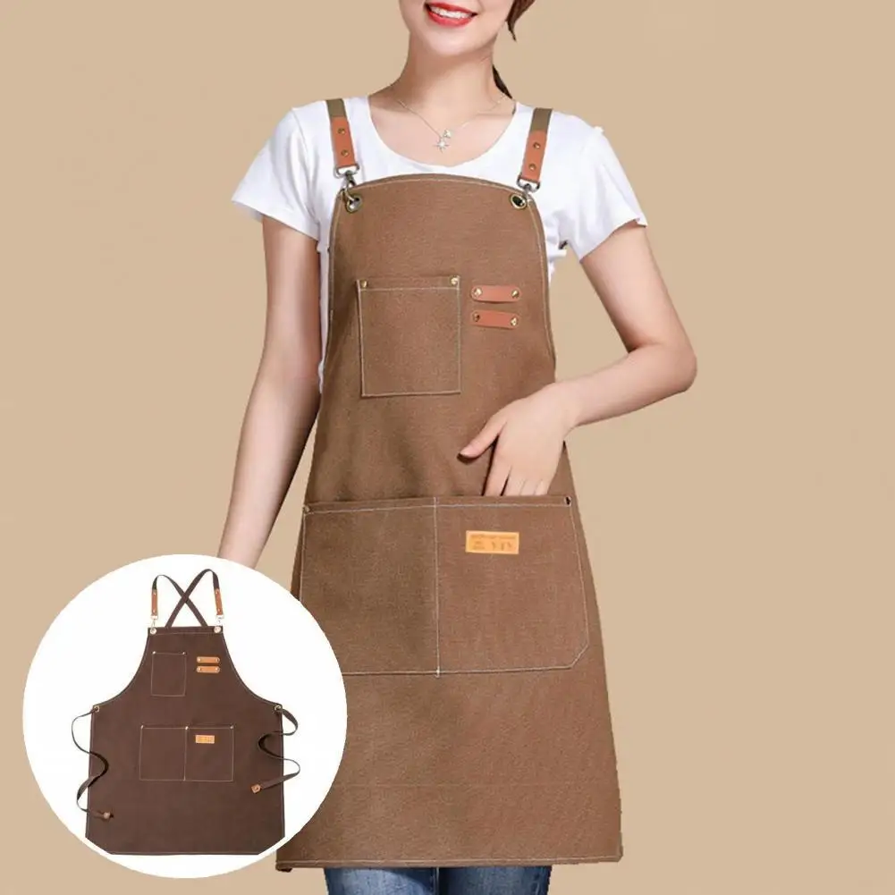 

Дышащий кухонный фартук, безворсовый стильный кухонный фартук шеф-повара для садоводства