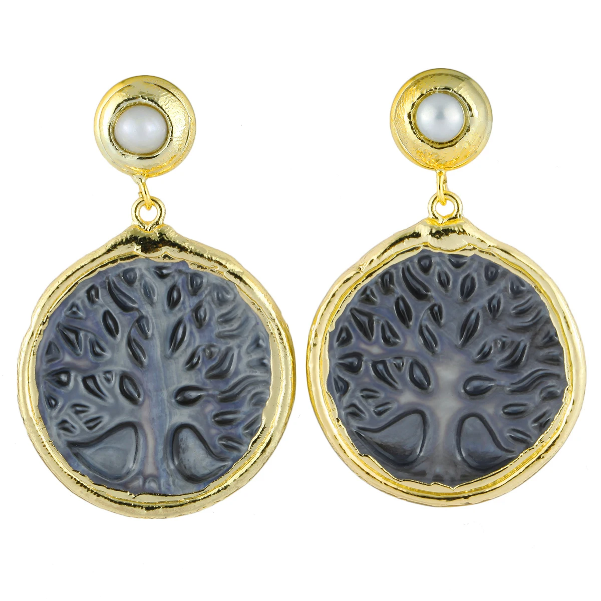 

Korean Romantic Beautiful Black White Shell Long Drop Earring Set For Cute Women Sea Beach Party earrings