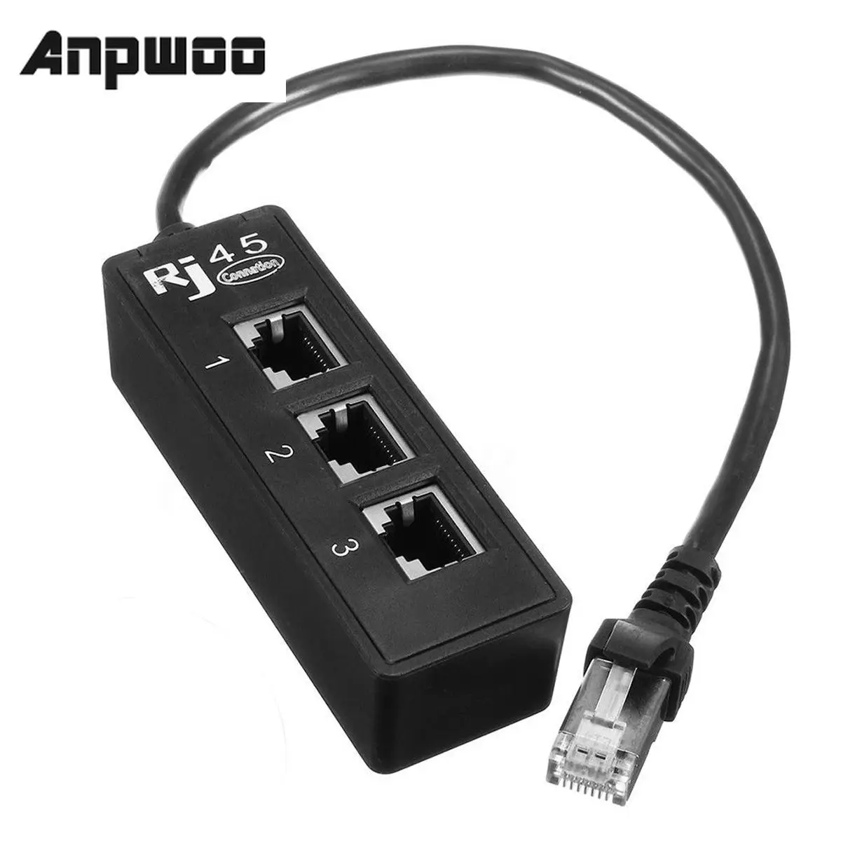 ANPWOO RJ45 Male к 3 Female Port сетевой удлинитель кабеля Сплиттер LAN Ethernet | Безопасность и