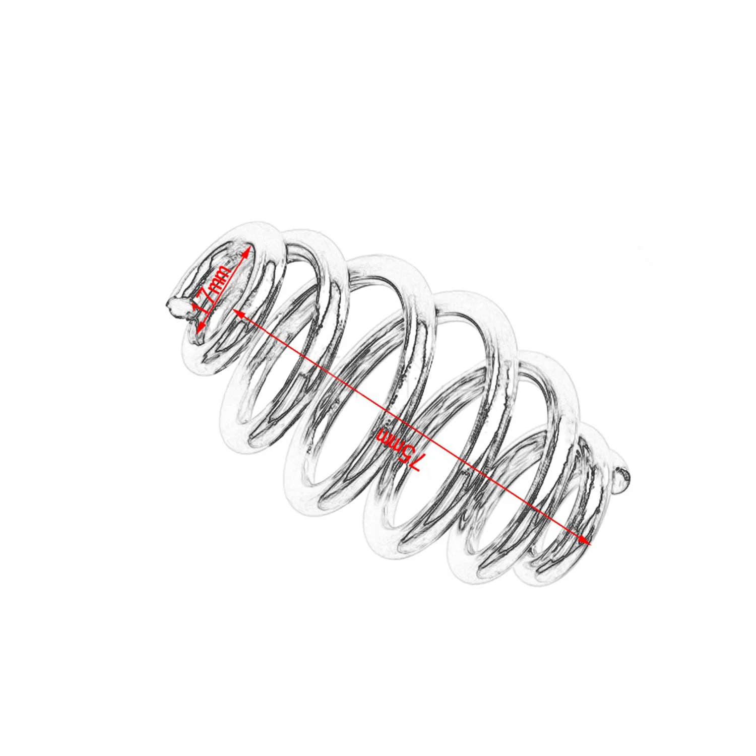 Универсальная спиральная пружина для мотоцикла 3 дюйма цилиндрическая спираль