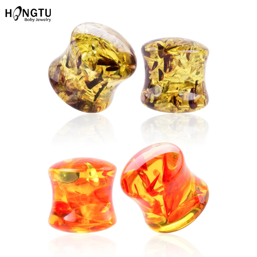 HONGTU 2 шт. новые модные туннели из смолы для мужчин и женщин расширители 8 12 мм