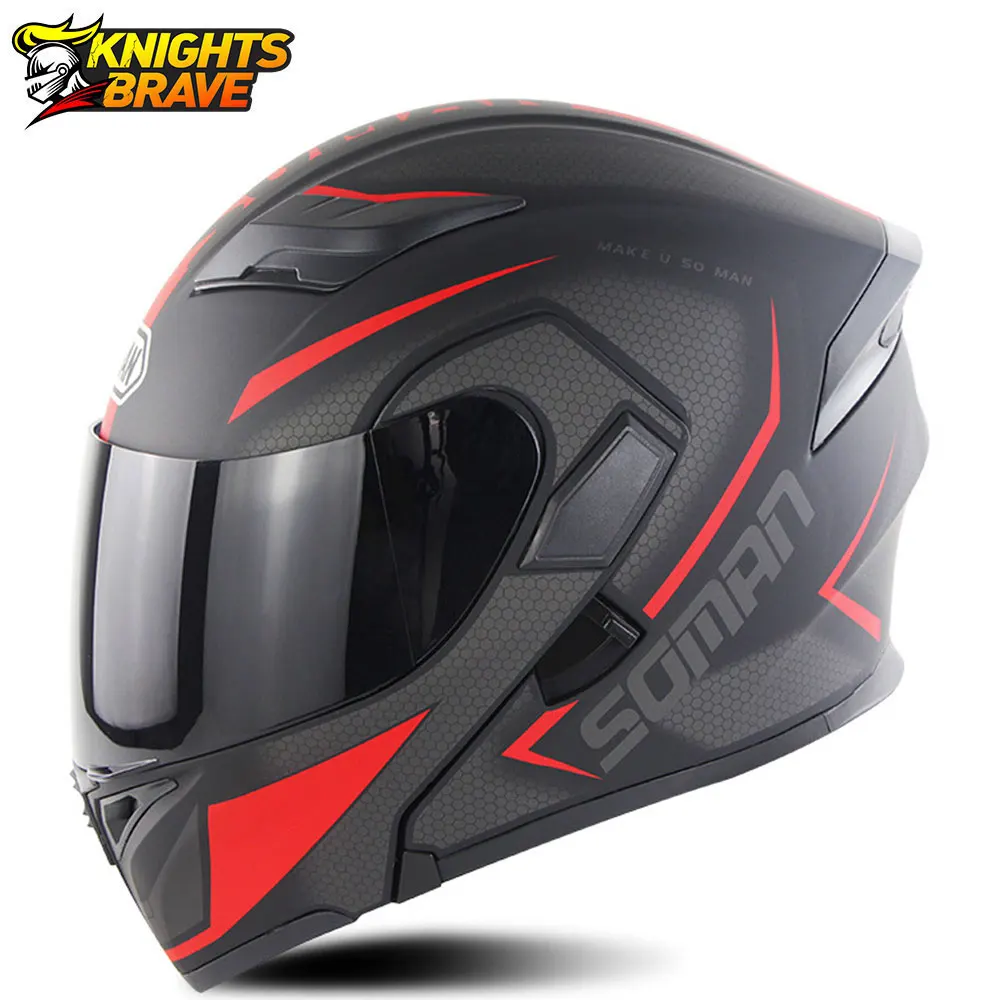 

New Motorcycle Helmet Motorbike Biker Full Face Helmet Modular Flip Dual Lens Scooter Motorcross Riding Moto Women Crash Helmet