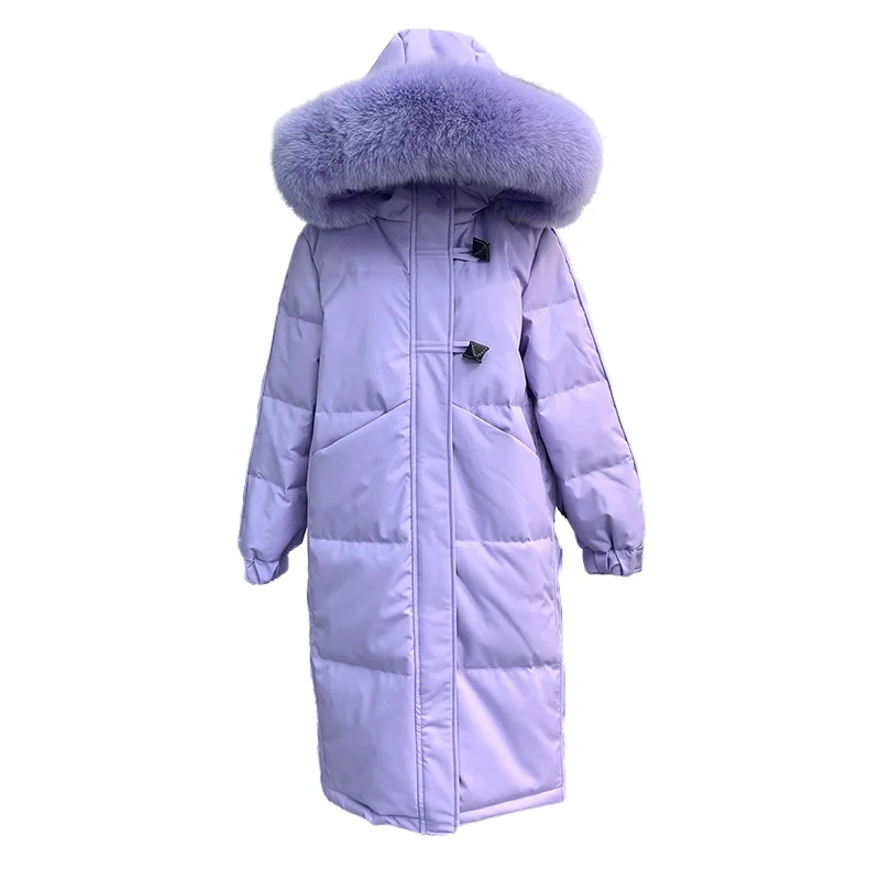 90% White Duck Down Jacket 2022 Women Winter Jacket Long Thick Coat For Women Hooded Down Parka Warm Female Clothes