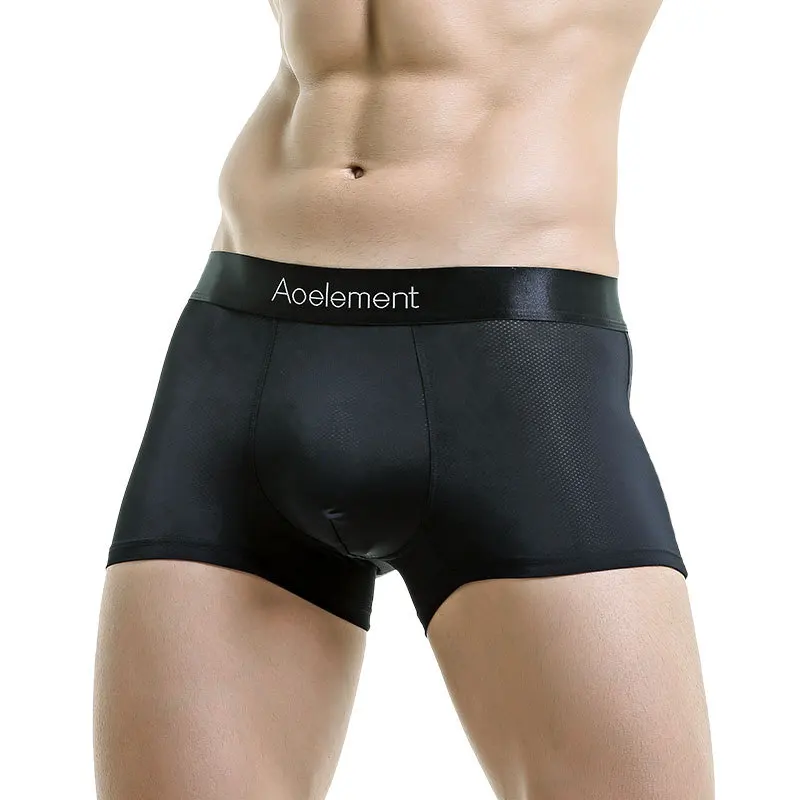 

Mens Underwear Modal Ice Silk Comfortable Breathable Underpants Boxers Shorts Sexy Men U Convex Boxers Briefs Panties Underwear
