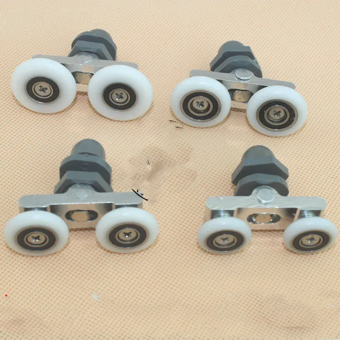 5 шт. шкив Душ бантом на носке Колеса передние/задние стеклянная дверь для ванной