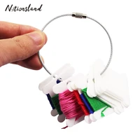 metal ring thread card holder cross stitch embroidery floss storage ring organizer diy craft sewing supplies
