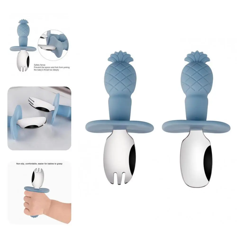 

1 Set Attractive No Odor Anti-rust Feeding Spoon Feeding Spoon Stainless Steel Stable