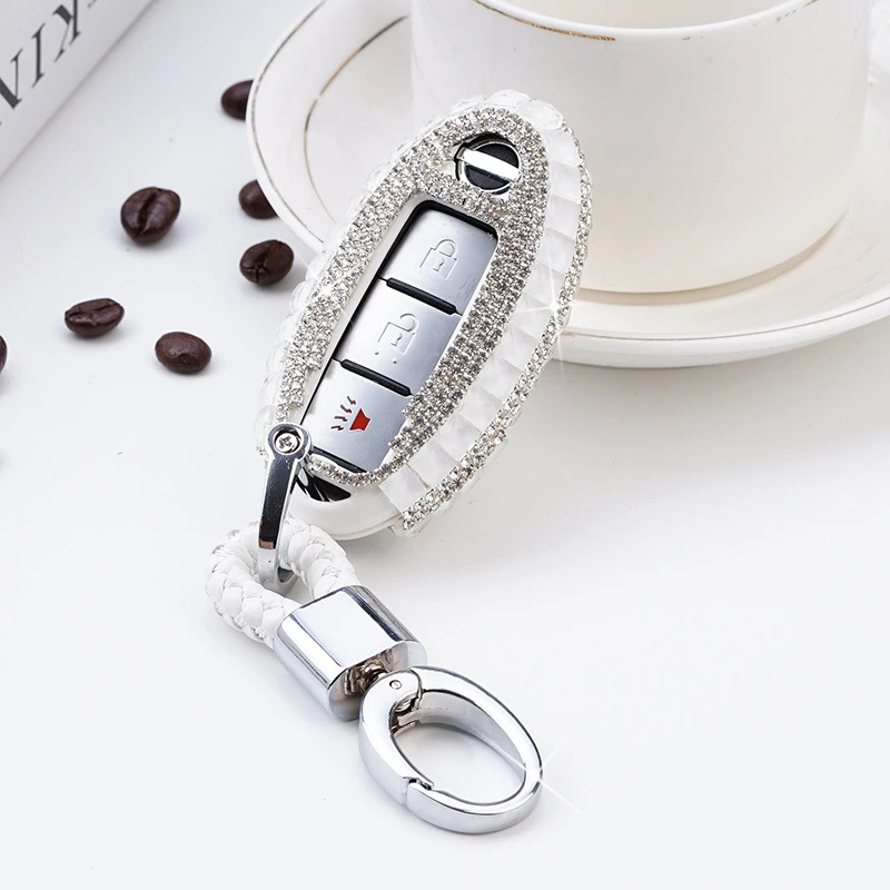 

Luxury Diamond Car Remote Key Cover Case Shell For Nissan Qashqai J10 J11 X-Trail t31t32 kicks Tiida Pathfinder Murano Note Juke