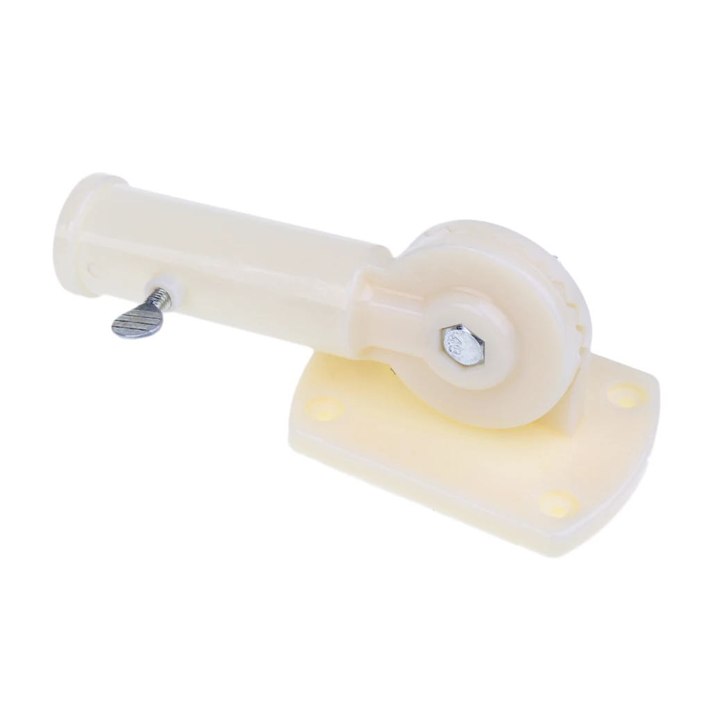 Вращающийся на 180 ° пластиковый держатель для флага с винтами бежевый|Флаги