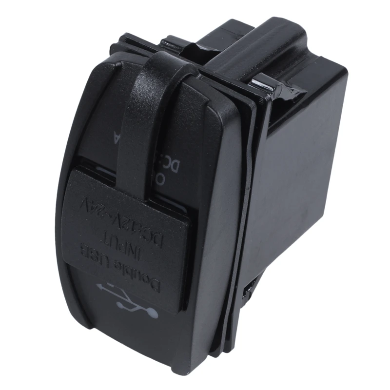 12V 24V автомобильный аксессуар для лодки СВЕТОДИОДНЫЙ двойной USB зарядное