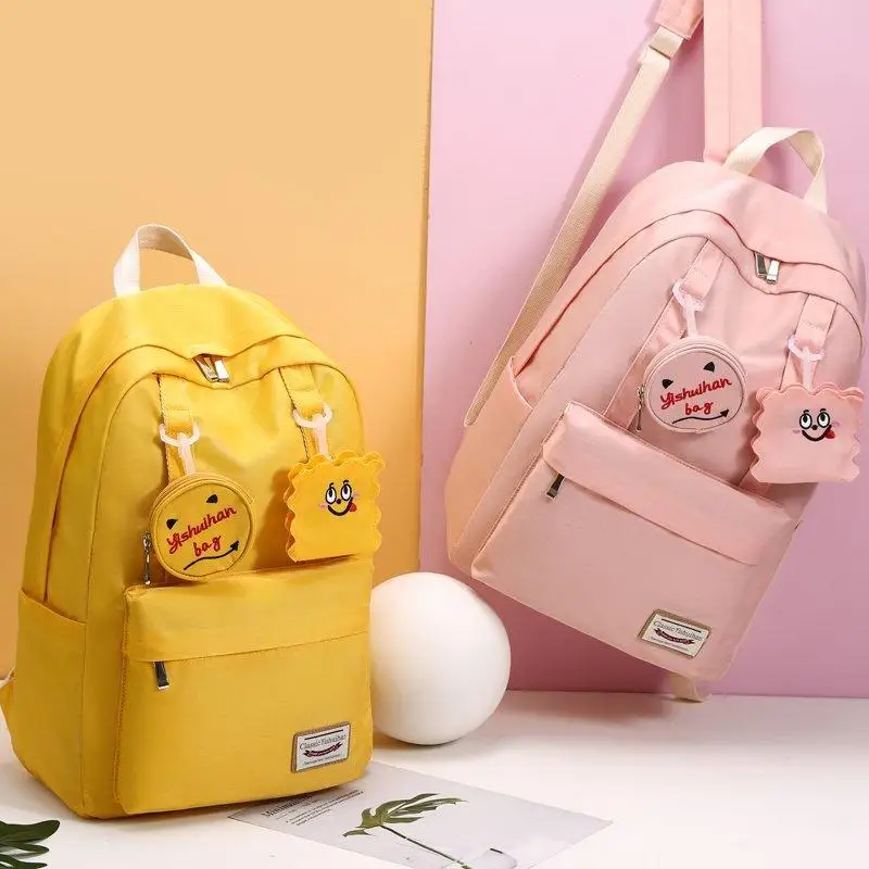 

Quality School Bags for Teenager Girls Japan Korean Stylish Women Backpack Candy Color Travel Bagpack Mochila Feminina Sac A Dos