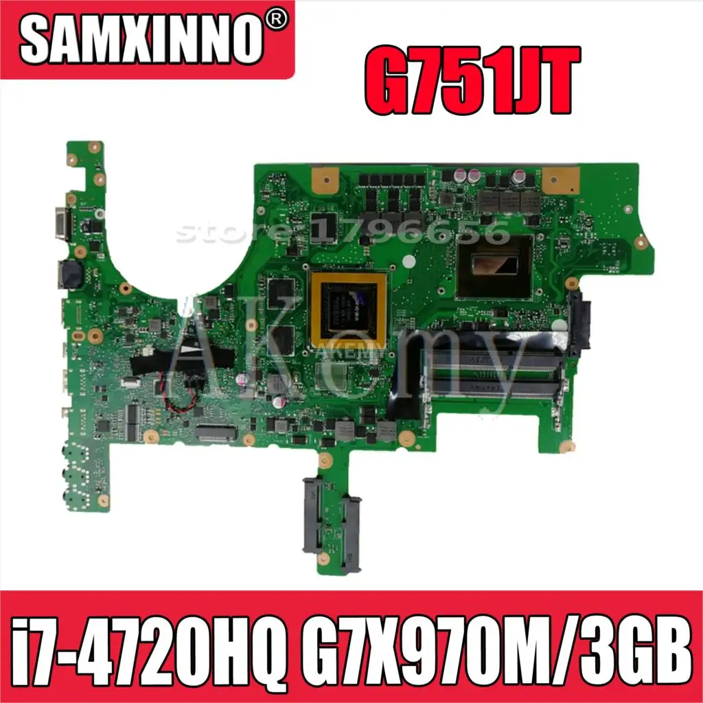 G751JT MB_0M/I7 4720HQ/AS GTX970M 3гб 90NB06M1 R00040 материнская плата For Asus ROG G751JY G751JL G751J G751 для
