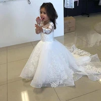 fit to flare flower girl dresses holy first communion dresses pageant birthday party gown