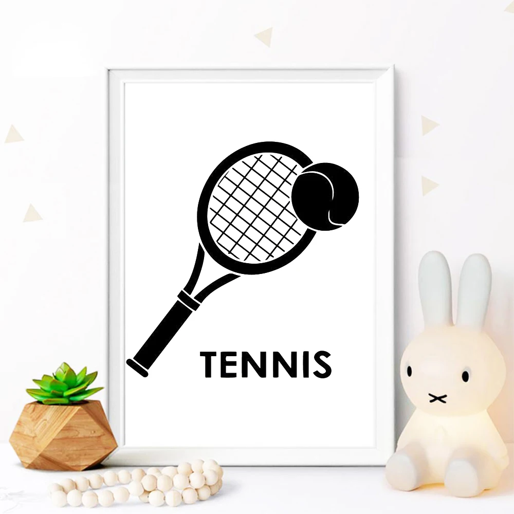 Теннисная настенная наклейка Спортивная украшения для дома спортзала спальни