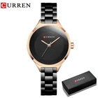 Часы CURREN женские кварцевые, повседневные модные наручные, роскошный дизайн, подарок для женщин