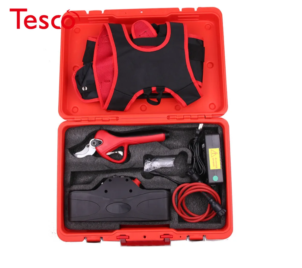 

Portable handheld electric pruning shear diameter40MM Progressive Electric pruning shears with Finger Protection