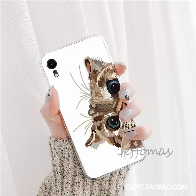 

cat animal cute Phone Case For iphone 12 5 5s 5c se 6 6s 7 8 plus x xs xr 11 pro max mini