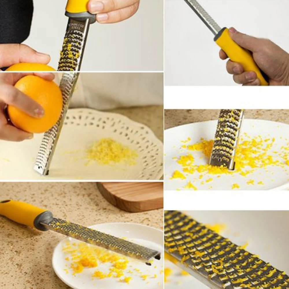 Многофункциональная терка для лимона шоколада из нержавеющей стали Zester Cheese Microplane Rasp нож для снятия цедры с фруктов кухонные хорошие Вспомогательные аксессуары