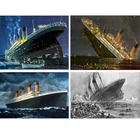 Картина из квадратныхкруглых страз корабль Титаник, 5D набор для самостоятельной вышивки крестиком
