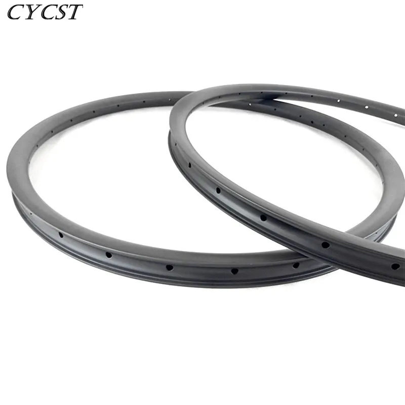 CYCST 29er 35x25 мм Асимметричные бескамерные карбоновые диски AM enduro mtb велосипедные диски 24H 28H 32H 36H 2,7 мм офсетные диски для горного велосипеда