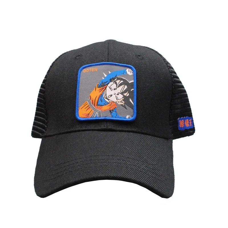 Сетчатая шапка с героями мультфильмов Dragon Ball Z крутая Гоку вегетто Ланч Саян бейсбольные шапки уличная Мужская и женская круглая Кепка унисекс