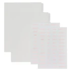 Ежедневник для планирования дня прозрачные матовые A5 записная книжка с кольцевым механизмом разделители Tab индексный разделитель ежемесячный планировщик вставки 6 шт прозрачный Pp A5 разделители