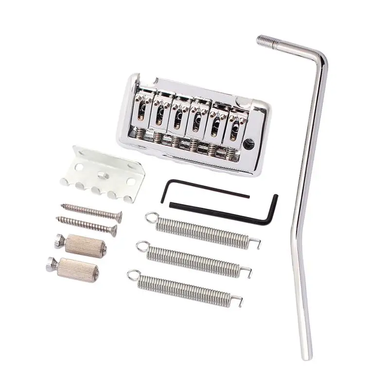 1 комплект гитарный мост плоское седло 6 струн GA208 металлическая гитара