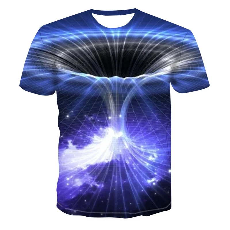 

Summer 2021 New 3D Printed T-shirt Time Abstract Print Men's T-shirt Print Casual Fashion Fun T-shirt Round Neck Short Sleeve