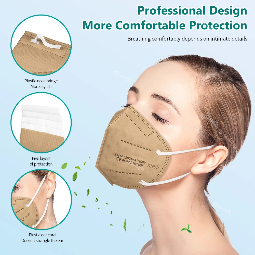 Mascarillas fpp2 одобренные маски FFP2 5 слоев KN95 для лица многоразовые kn 95 FP2 FPP2 españa ffp2mask