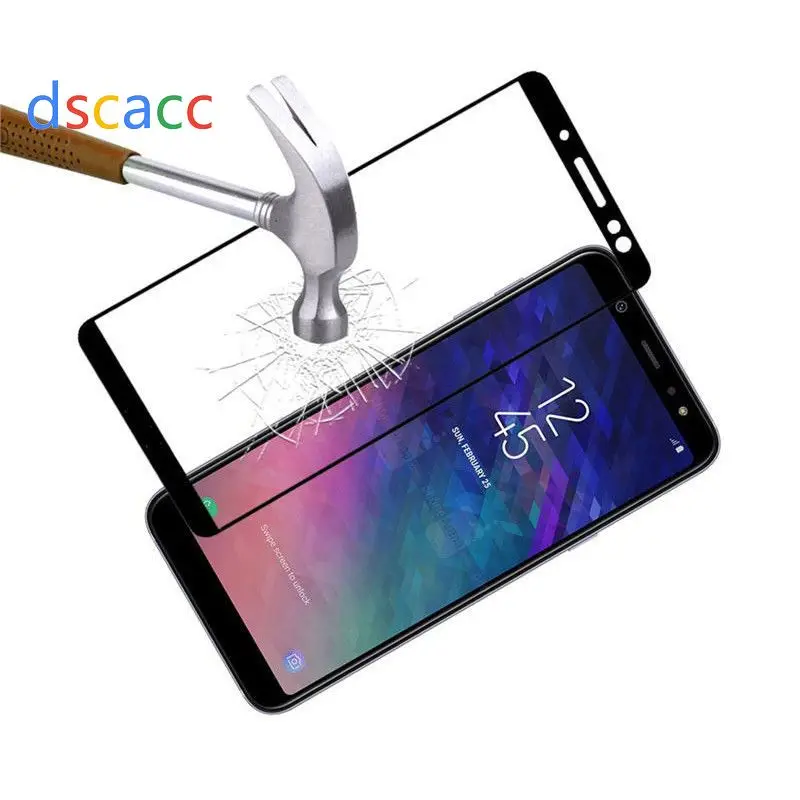 Dscacc полностью закаленное стекло для защиты экрана Samsung J3PRO US J5PRO J7PRO 2017 NOTE4 NOTE 5 A8 plus
