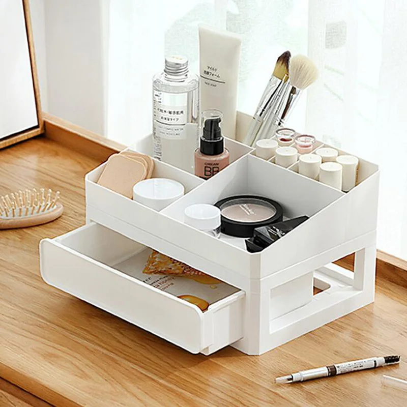Настольный ящик для хранения косметики домашняя многофункциональная стойка