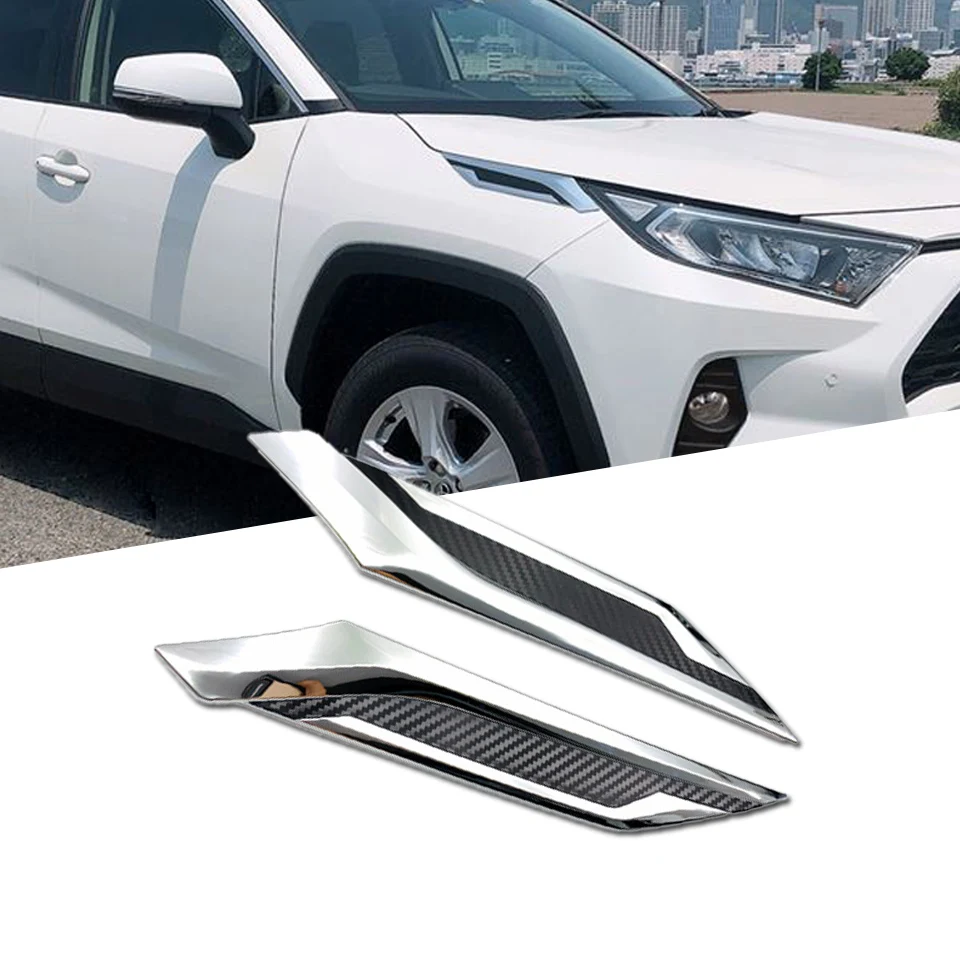Для Toyota RAV4 RAV 4 2019 2020 полоски для передней фары противотуманной ободка ободок