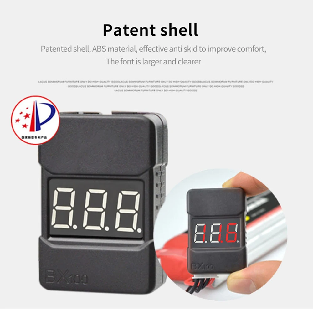 RC Car BX100 1-8S Lithium Battery Voltage Tester Low-pressure Alarm Checker For model cars | Игрушки и хобби