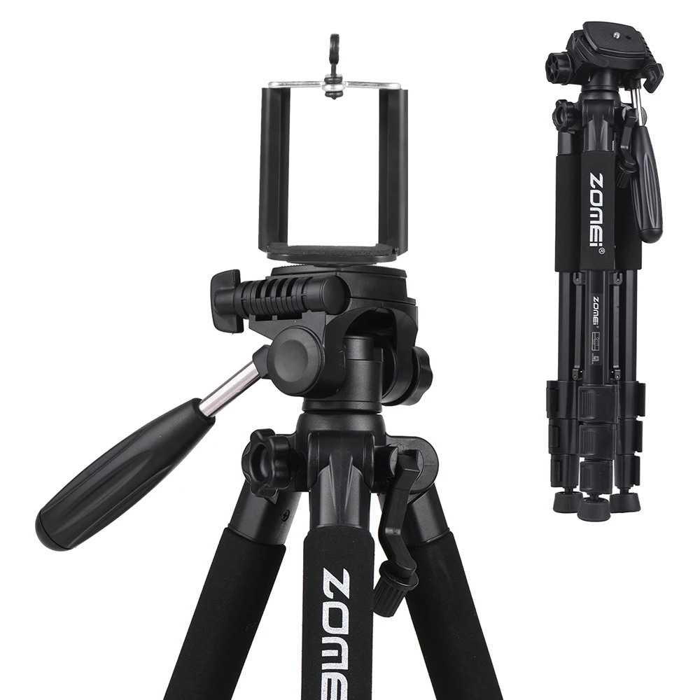 Портативный профессиональный дорожный алюминиевый штатив ZOMEI Q100 Q111 с