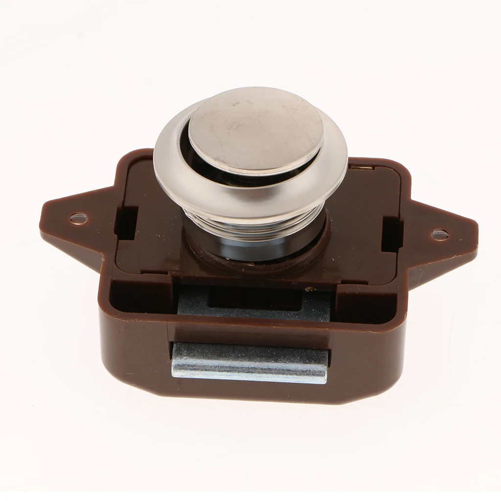 

Push Button Lock Latch, Keyless Drawer/ Door/ Cupboard/ Cabinet Latch Knob for