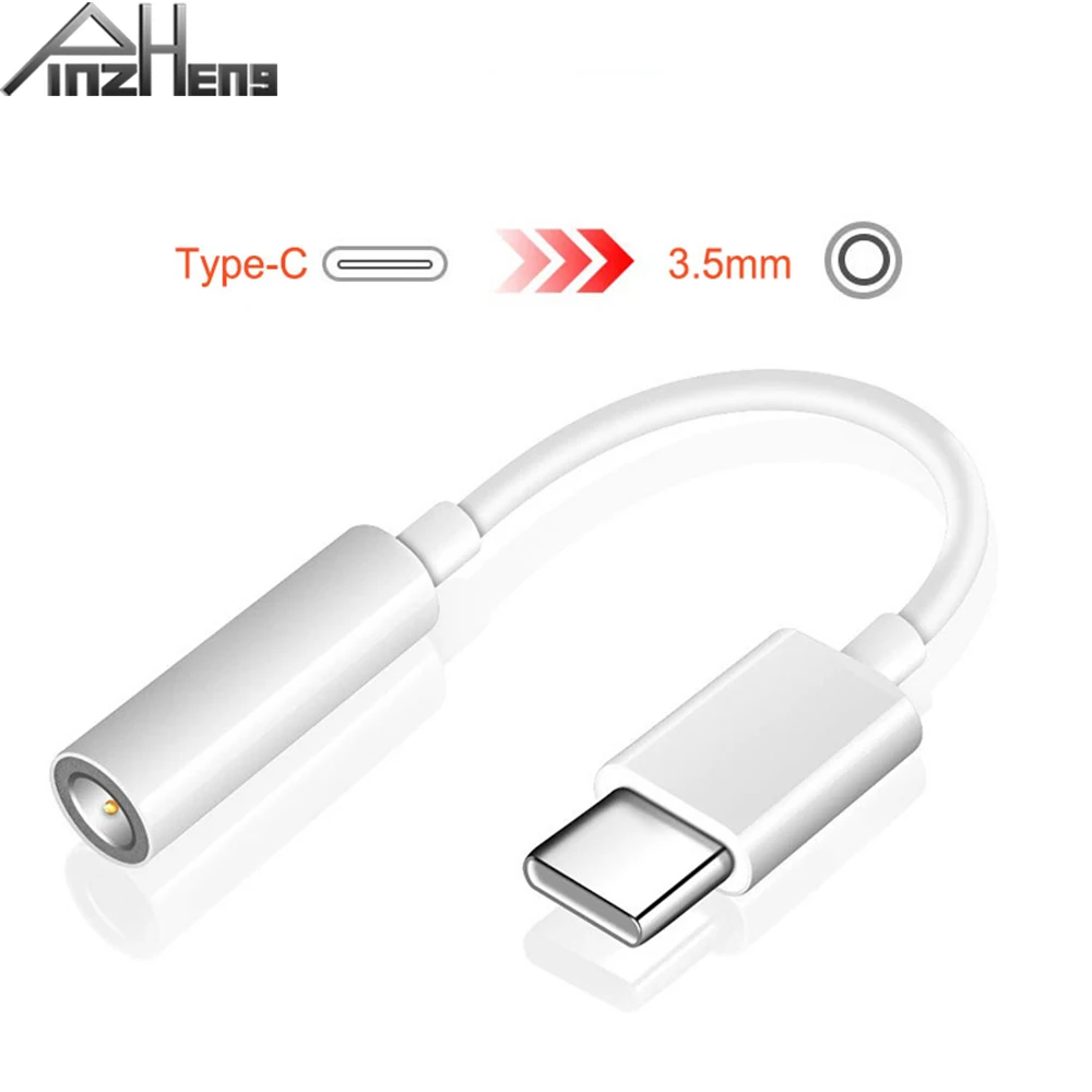PINZHENG type C до 3 5 мм разъем для наушников кабель адаптер huawei mate 20 Xiaomi Mi 6 AUX USB аудио