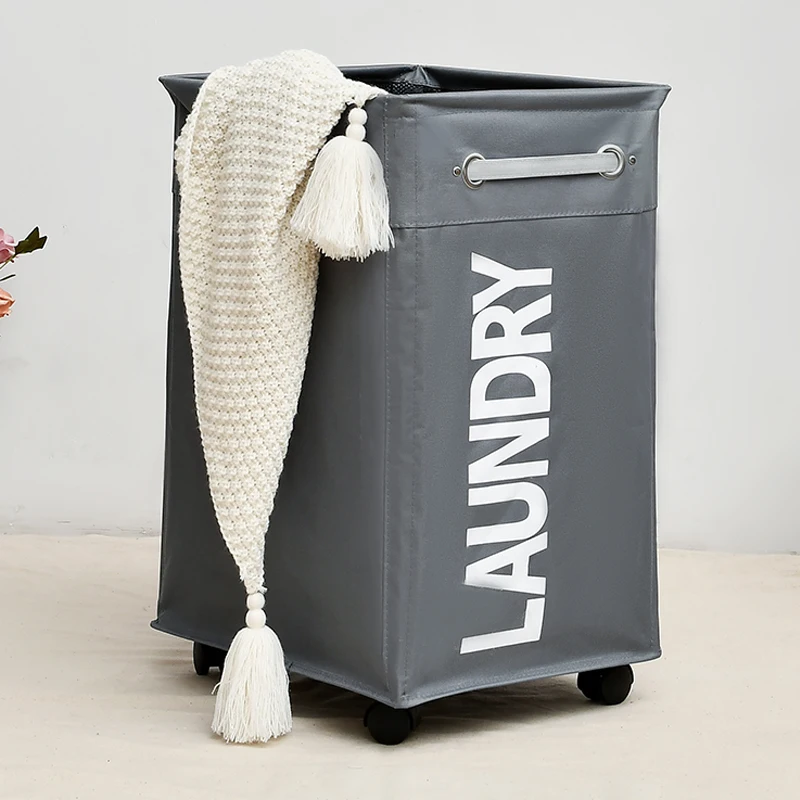 Складная корзина для хранения одежды Shushi корзина-органайзер с колесами большая