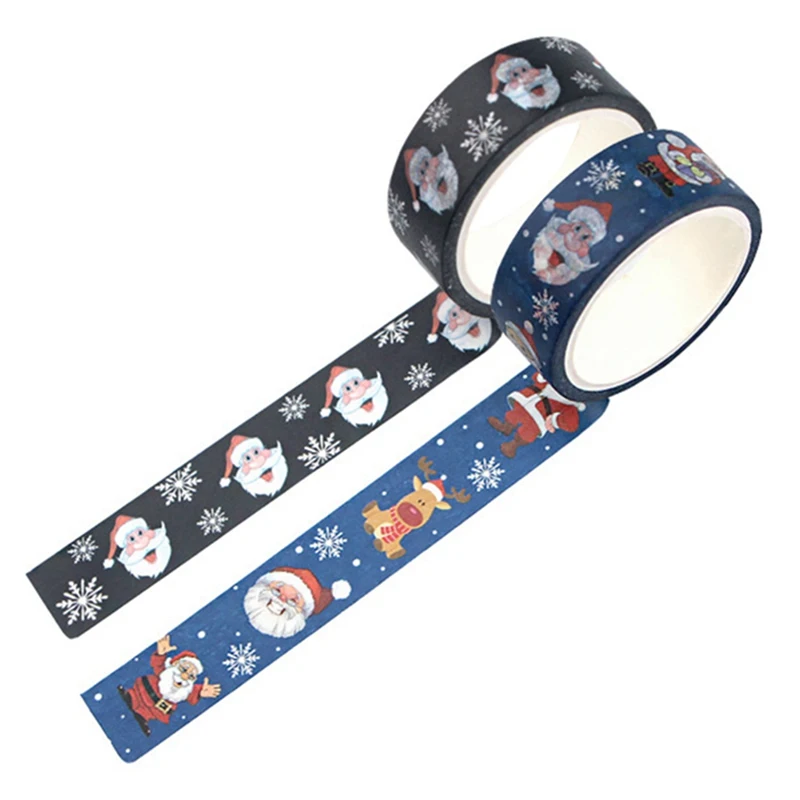 

1 Roll Christmas Washi Tape Cute Festival Decoration DIY Masking Tapes Creative Stationery Scrapbooking Adhesive