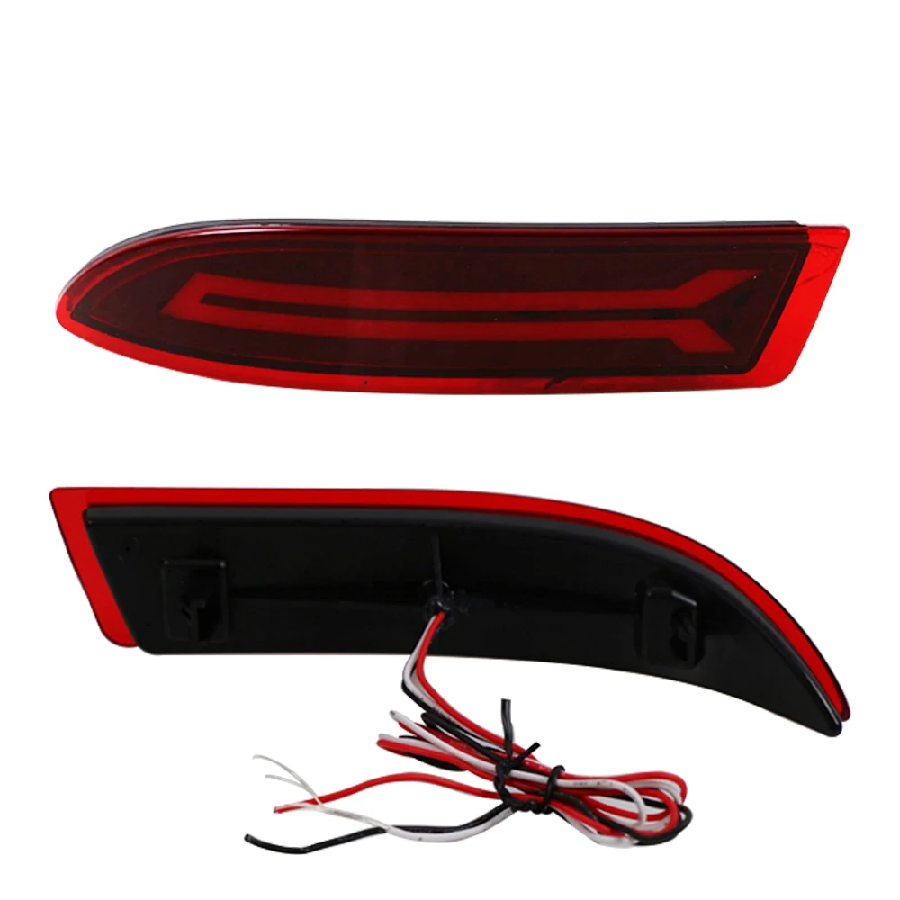 2 шт. автомобиль отражатель светодиодный задний противотуманный фонарь