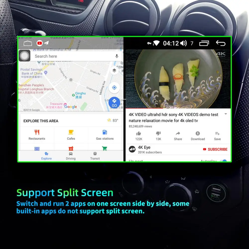 Автомобильный мультимедийный экран 10 1 дюйма Din IPS Android без DVD плеера GPS навигация
