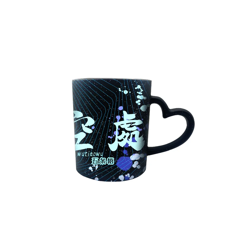 

Anime Jujutsu Kaisen Gojo Satoru Ceramic Coffee Water Mug Cup Japanese Gold Stamping Creative Cartoon Discoloration Xmas Gifts