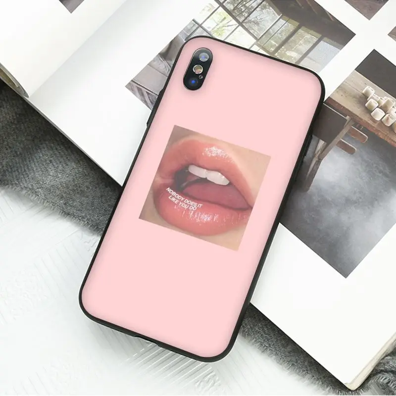 Yinuoda Винтажный Розовый эстетический песенок, черный чехол для телефона Apple iPhone 8 7 6 6S Plus X XS MAX 5 5S SE XR, чехлы - Цвет: A9