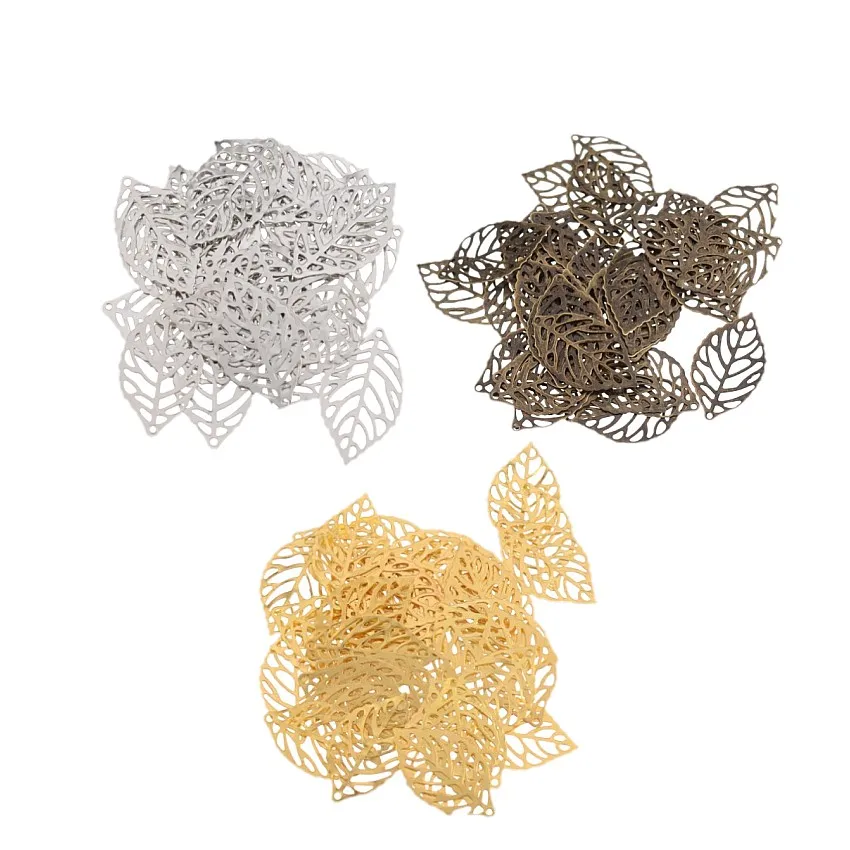 Бесплатная доставка 100 шт. коннекторы для листьев из филигранной смолы фурнитура