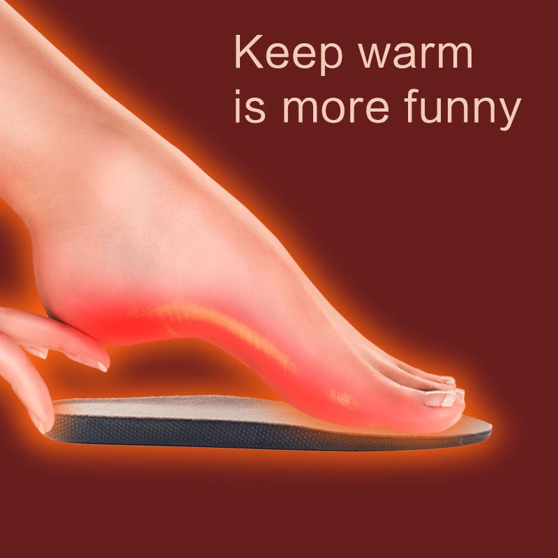 USB Heated Insoles Winter Electric Powered Plush Fur Heating Insoles Winter Keep Warm Usb Charged for Foot Shoes Insole Outdoor