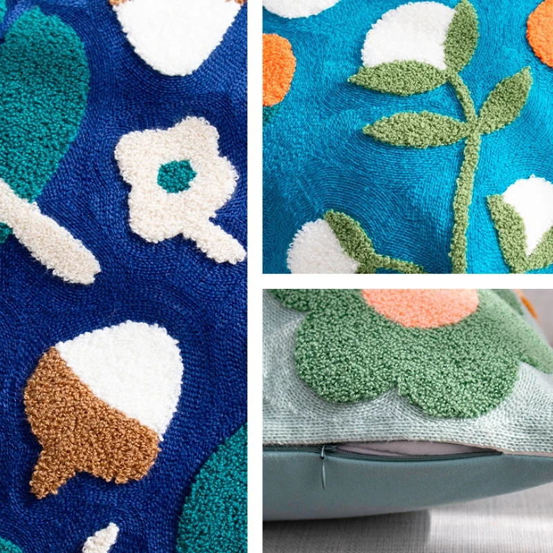 Наволочка для подушки DUNXDECO декоративный чехол новый скандинавский цветочный