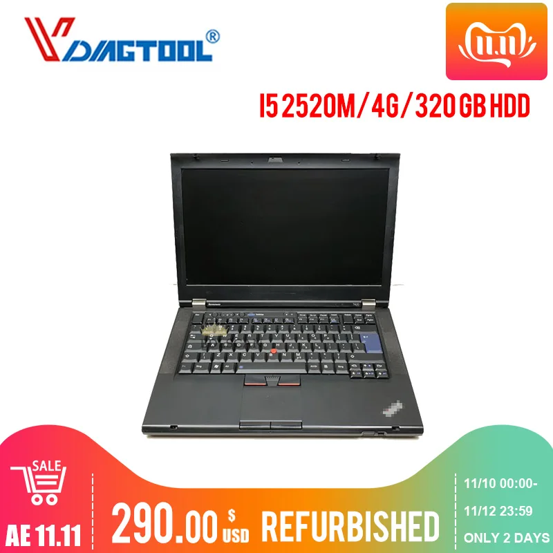 Vdiagtool использованный отремонтированный ноутбук I5/4G 320GB HDD для VXDIAG VCX SE IPROG Pro